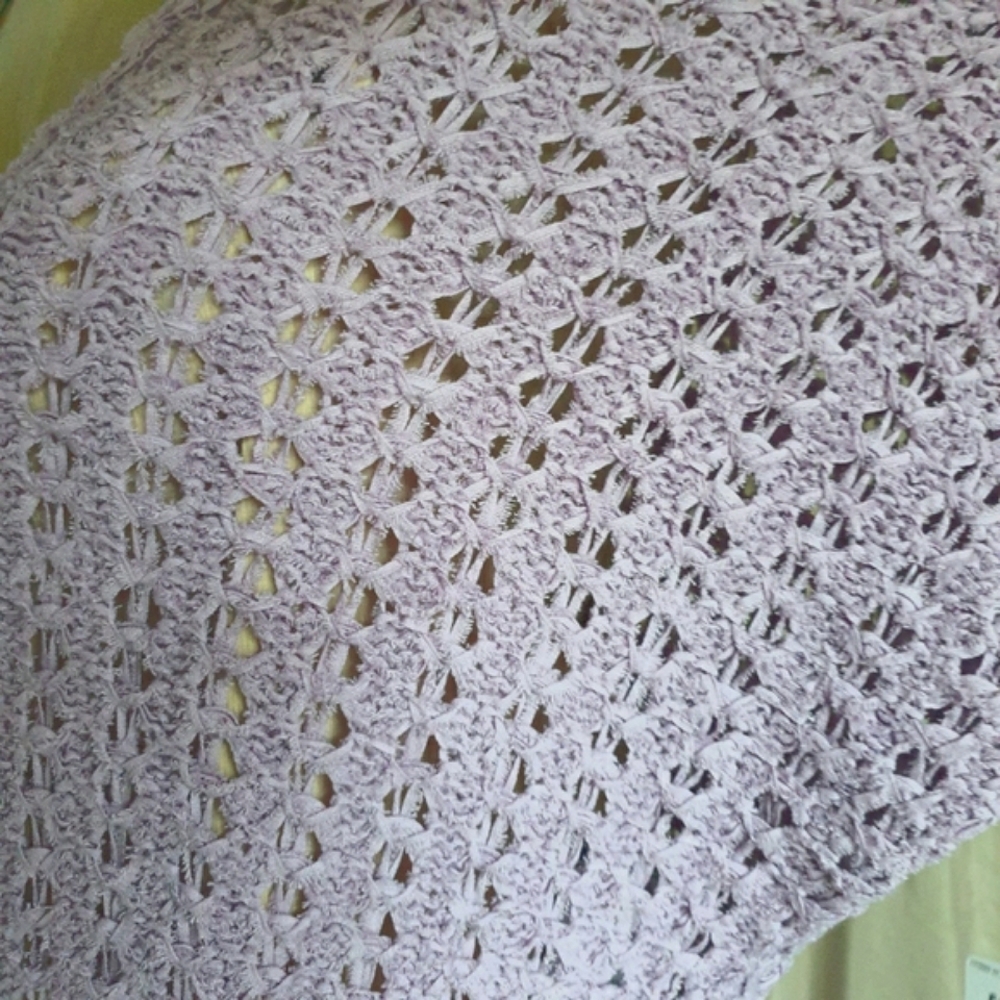 Free People Best Of You Open Weave Knit V-Neck Sweater in Light Purple Moo Sz XS - Picture 9 of 15